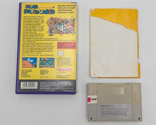 Super Mario World - I Udlejningskasette - SNES - (SCN) (C Grade) (Genbrug)